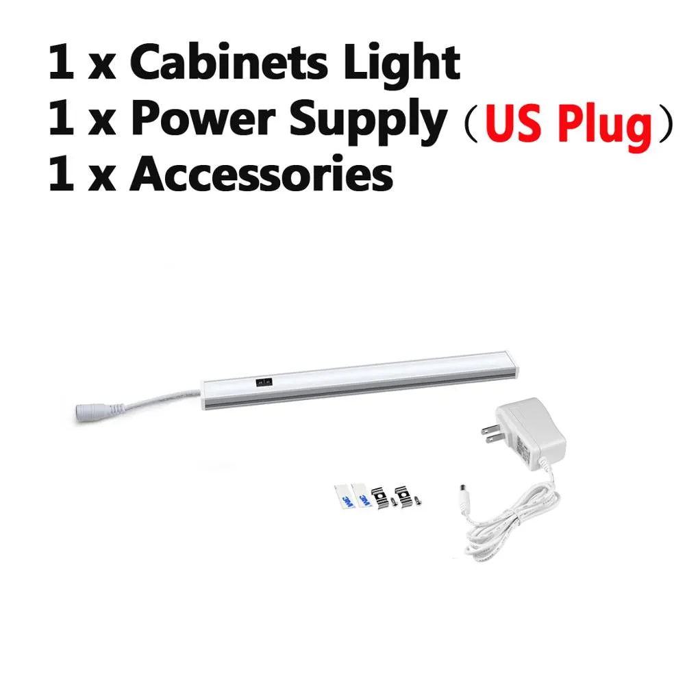 12V Led Under Cabinet Kitchen Lights White/Warm White 30/40/50Cm Hand Sweep Sensor Lamp High Brightn