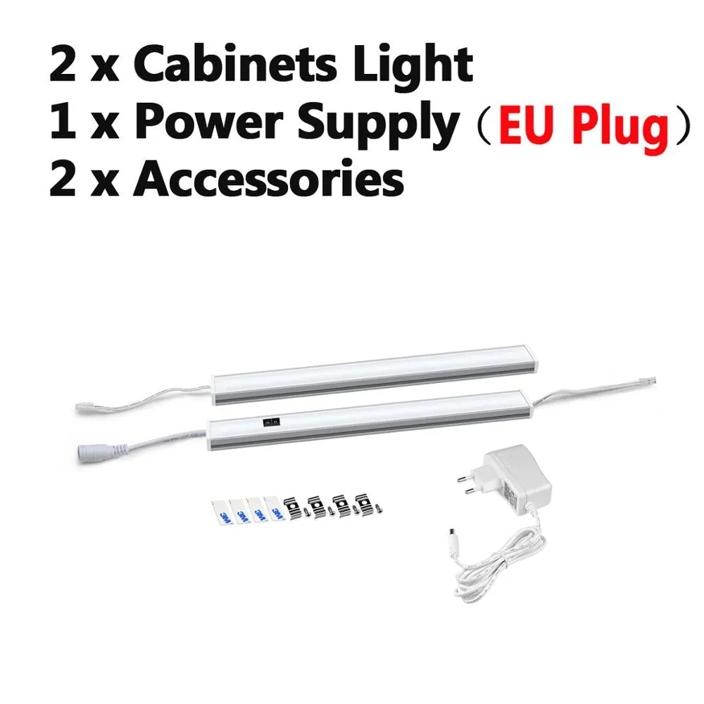 12V Led Under Cabinet Kitchen Lights White/Warm White 30/40/50Cm Hand Sweep Sensor Lamp High Brightn