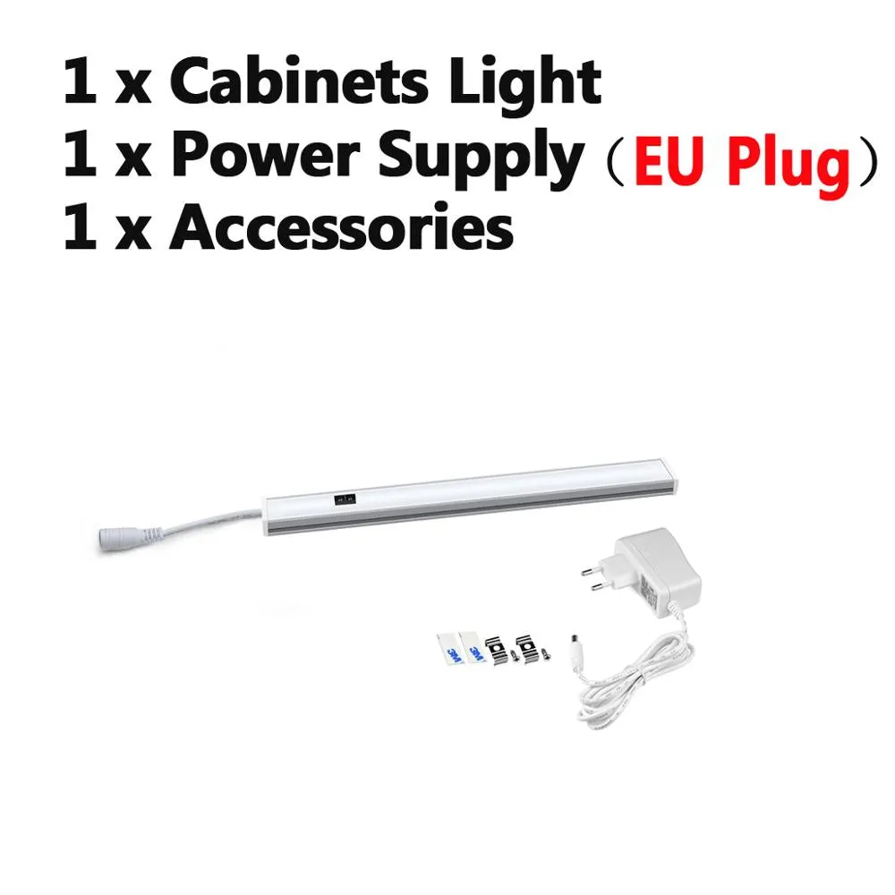 12V Led Under Cabinet Kitchen Lights White/Warm White 30/40/50Cm Hand Sweep Sensor Lamp High Brightn