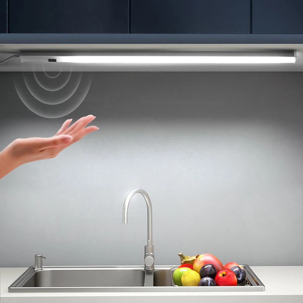 12V Led Under Cabinet Kitchen Lights White/Warm White 30/40/50Cm Hand Sweep Sensor Lamp High Brightn