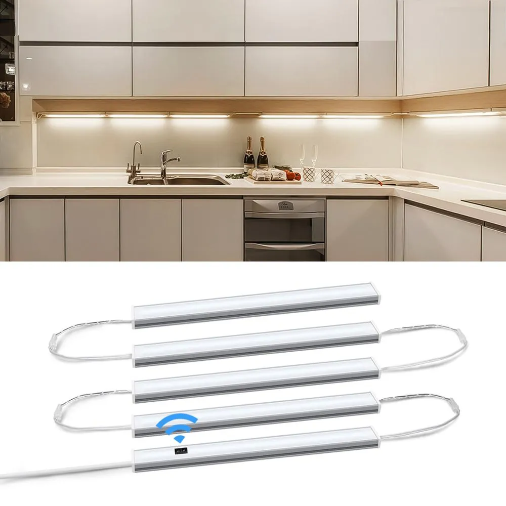 12V Led Under Cabinet Kitchen Lights White/Warm White 30/40/50Cm Hand Sweep Sensor Lamp High Brightn