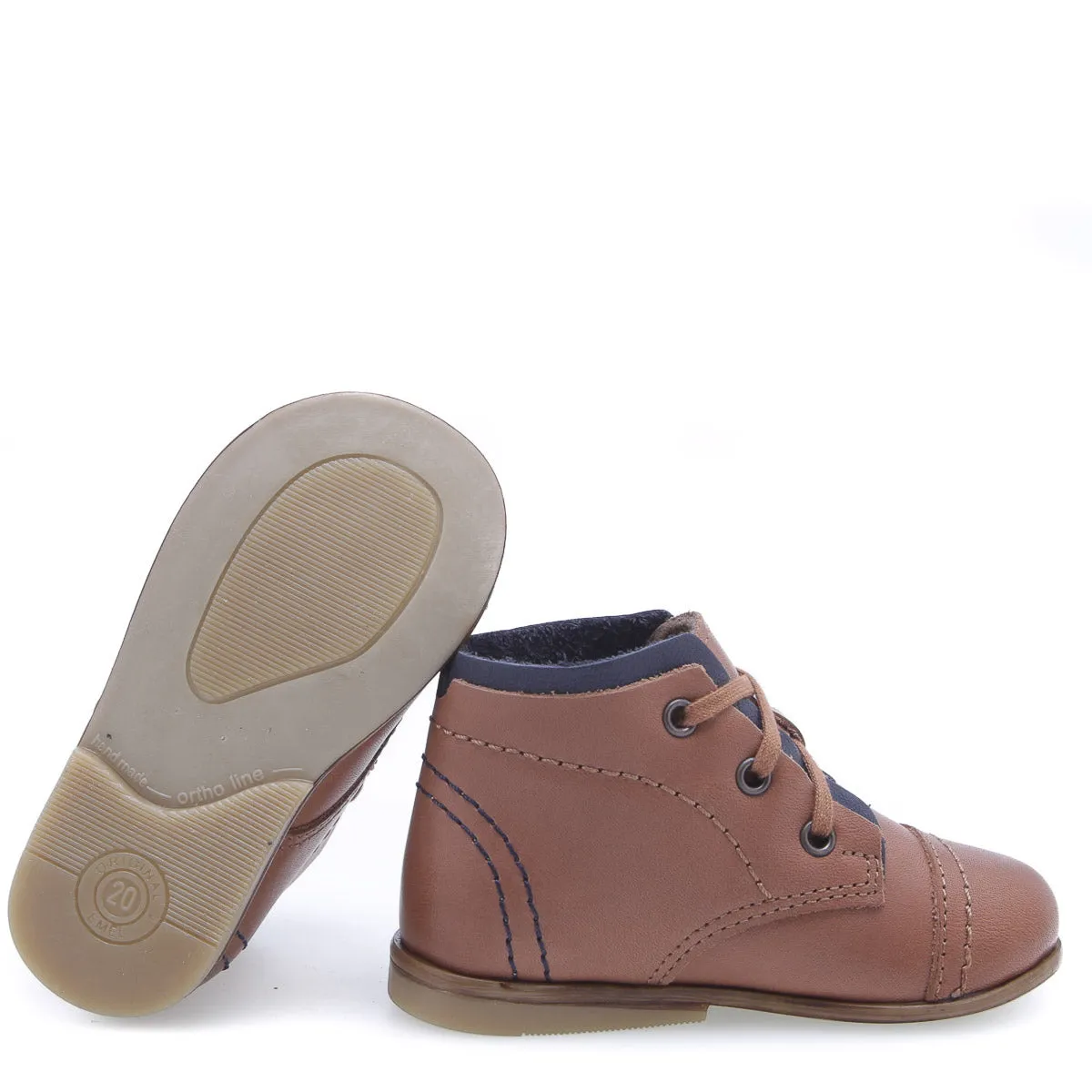 (2438-42) Emel Brown classic first shoes