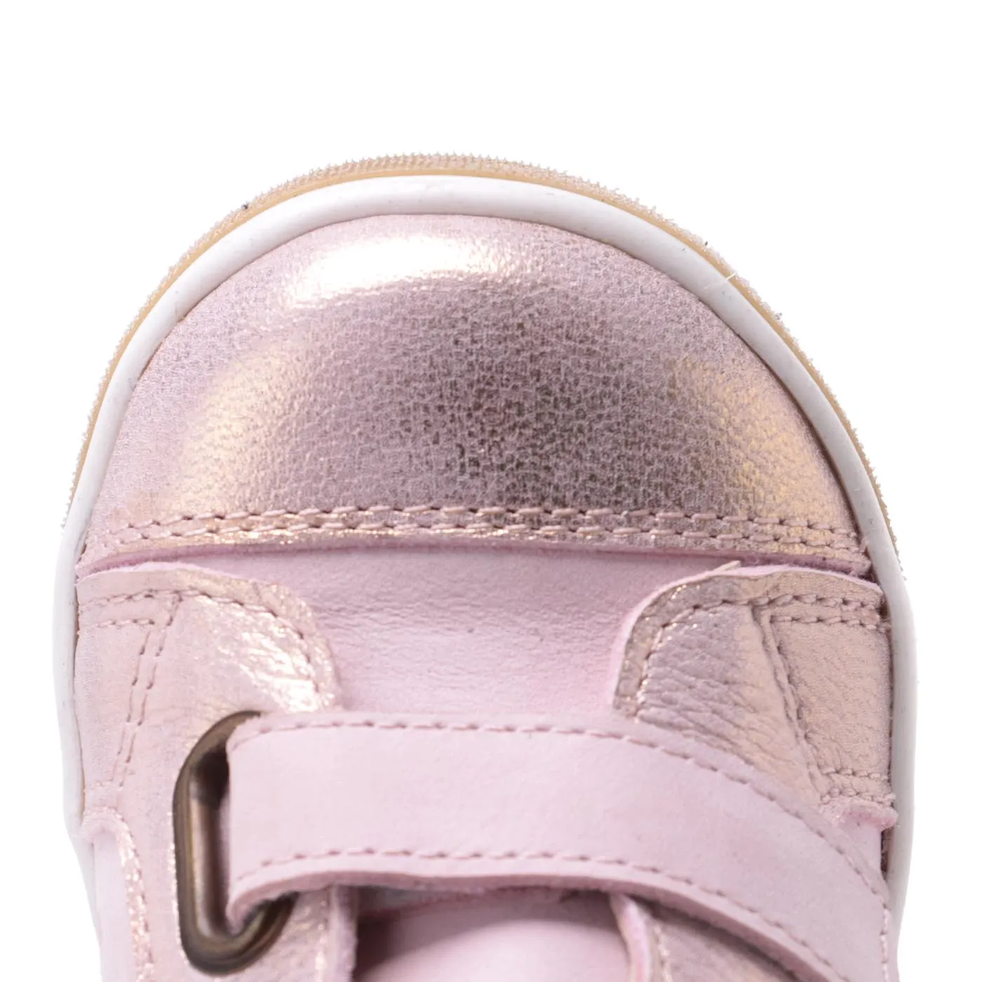 (2675) Emel shoes velcro trainers shiny pink