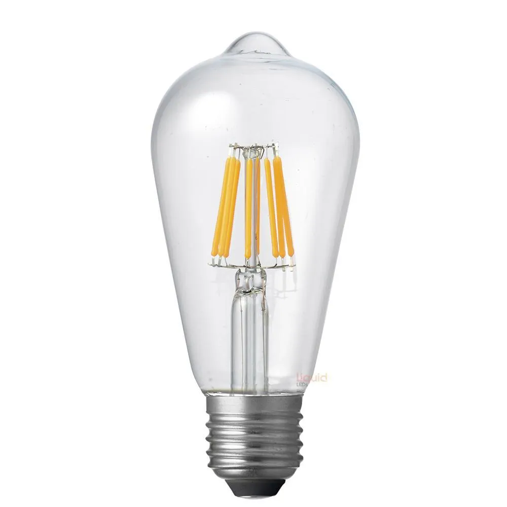 6W 12 Volt DC Edison LED Bulb E27 in Extra Warm