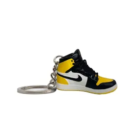 AJ1 Yellow Toe High Mini Sneaker Keychain