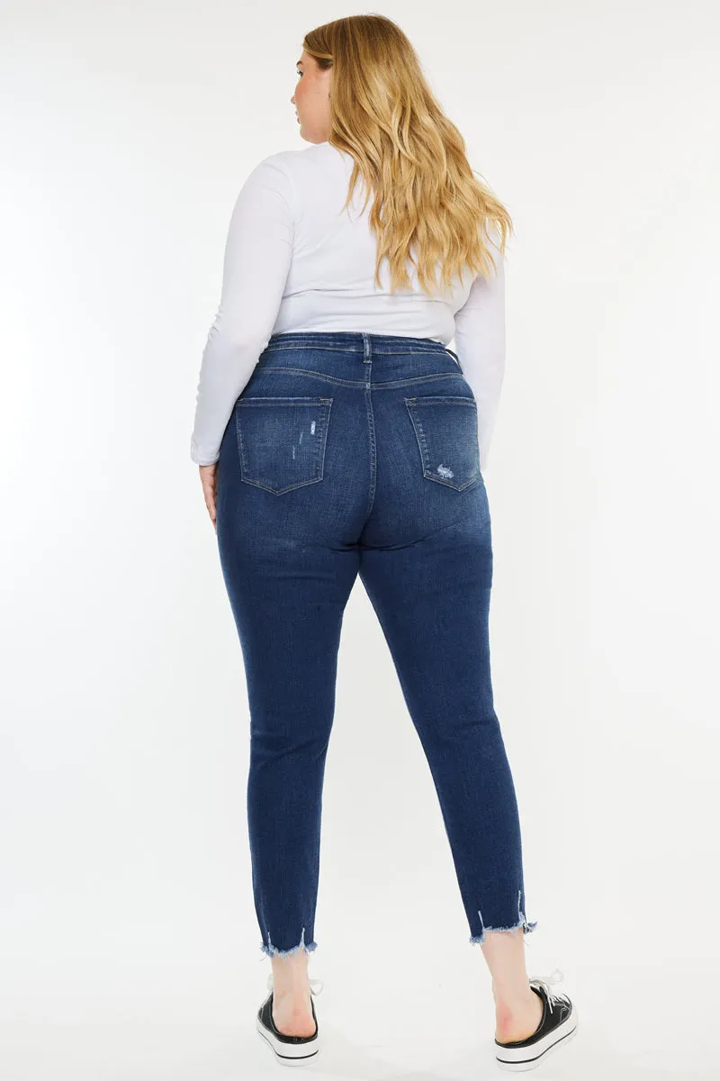 Alexia High Rise Ankle Skinny Jeans (Plus Size)