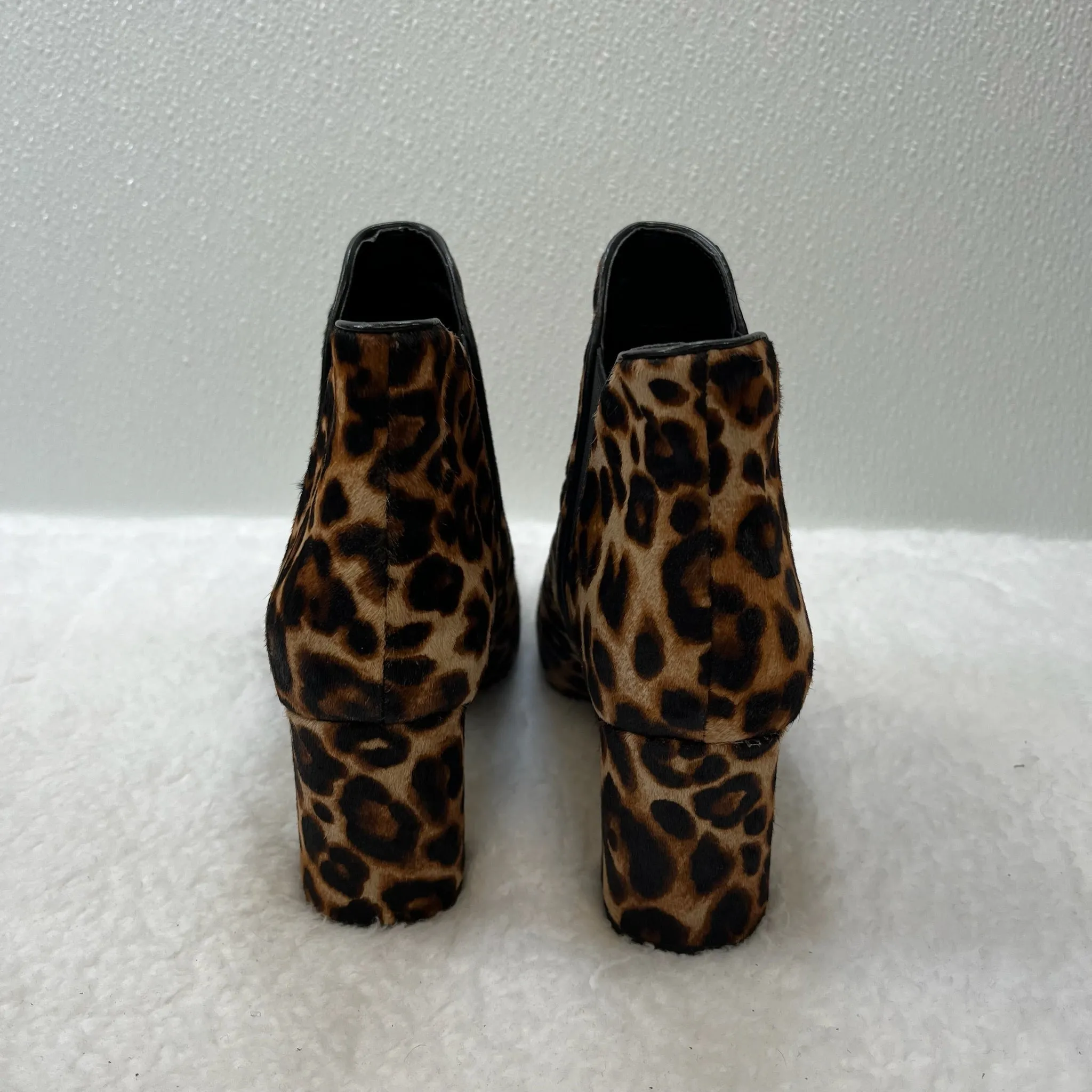 Animal Print Boots Ankle Heels White House Black Market O, Size 6.5