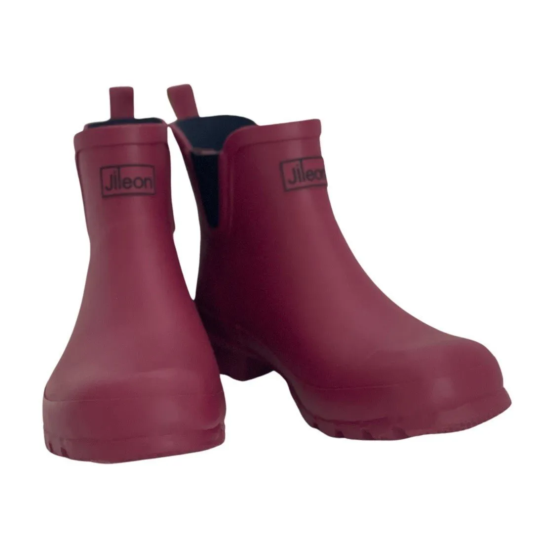 Ankle Wellies - Raspberry - Wide Foot