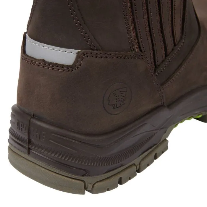 Apache Wabana Water Resistant Dealer Work Boot-BROWN