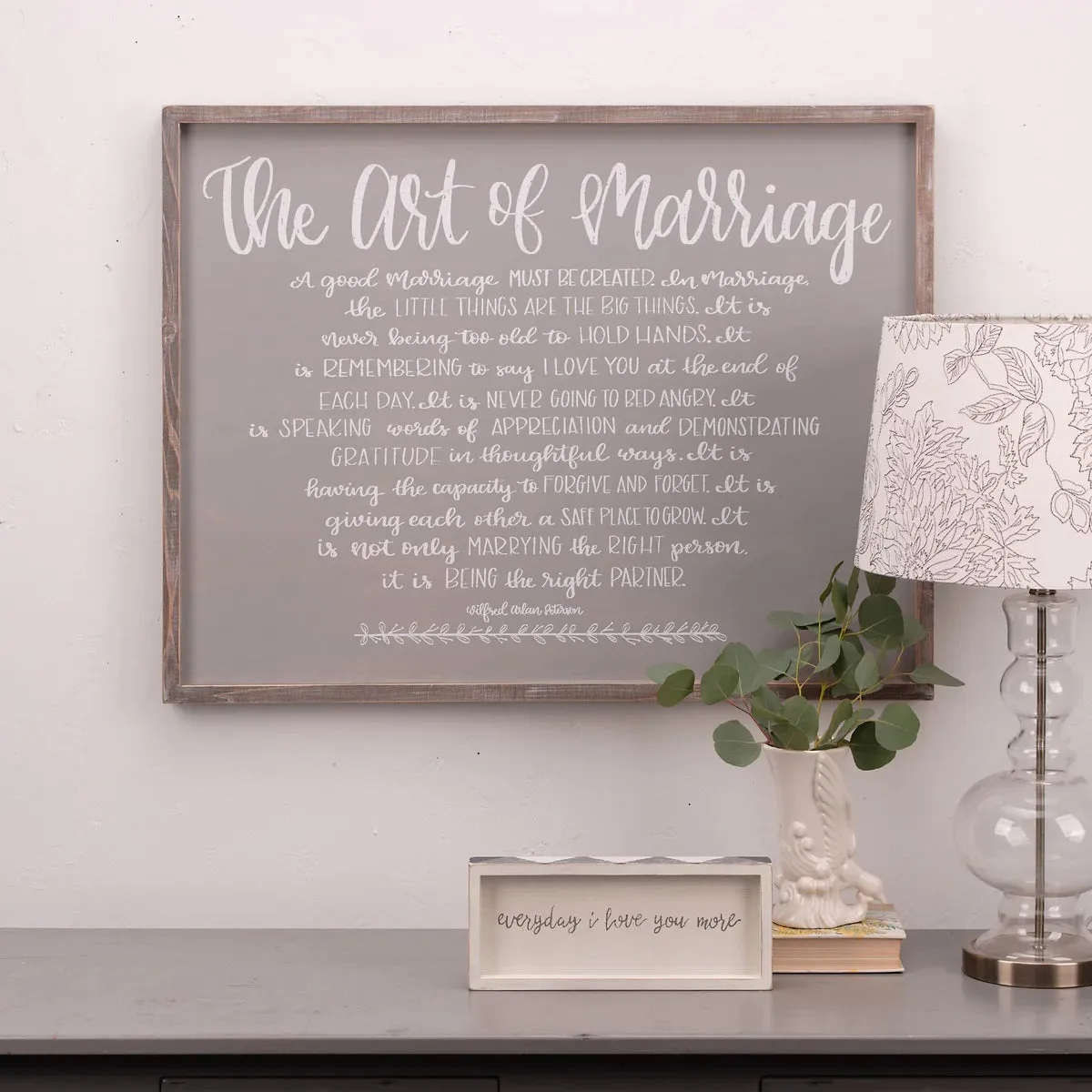 Art of Marriage Framed Board - Large