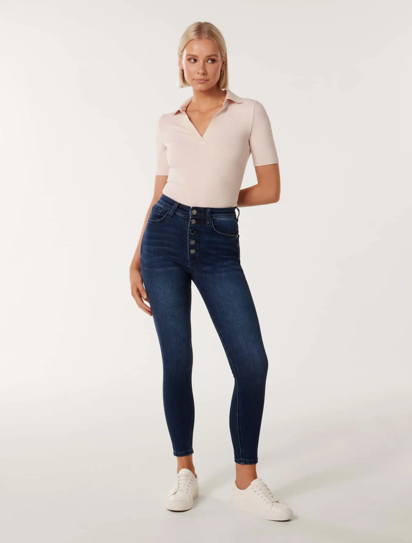 Ashley Mid-Rise Ankle Skinny Jeans