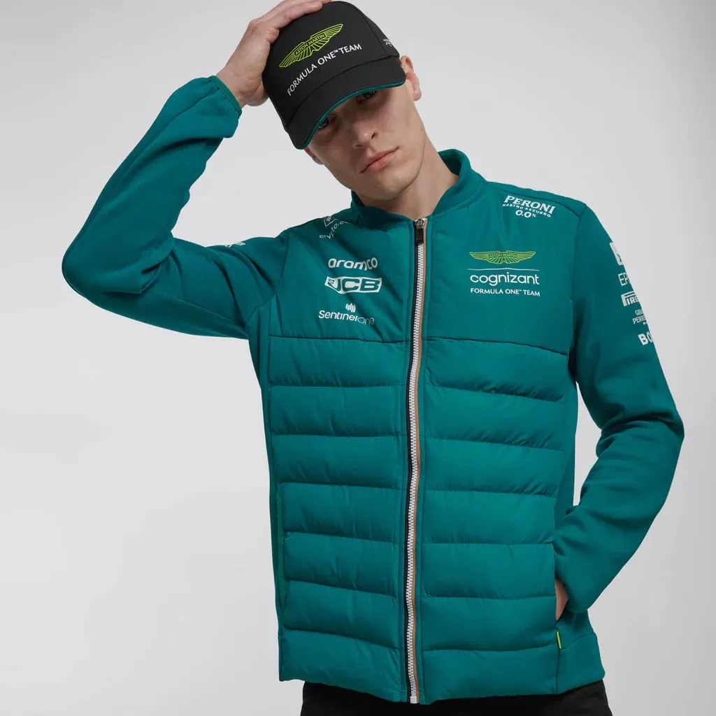 Aston Martin Cognizant F1 2023 Men's Team Hybrid Jacket- Green