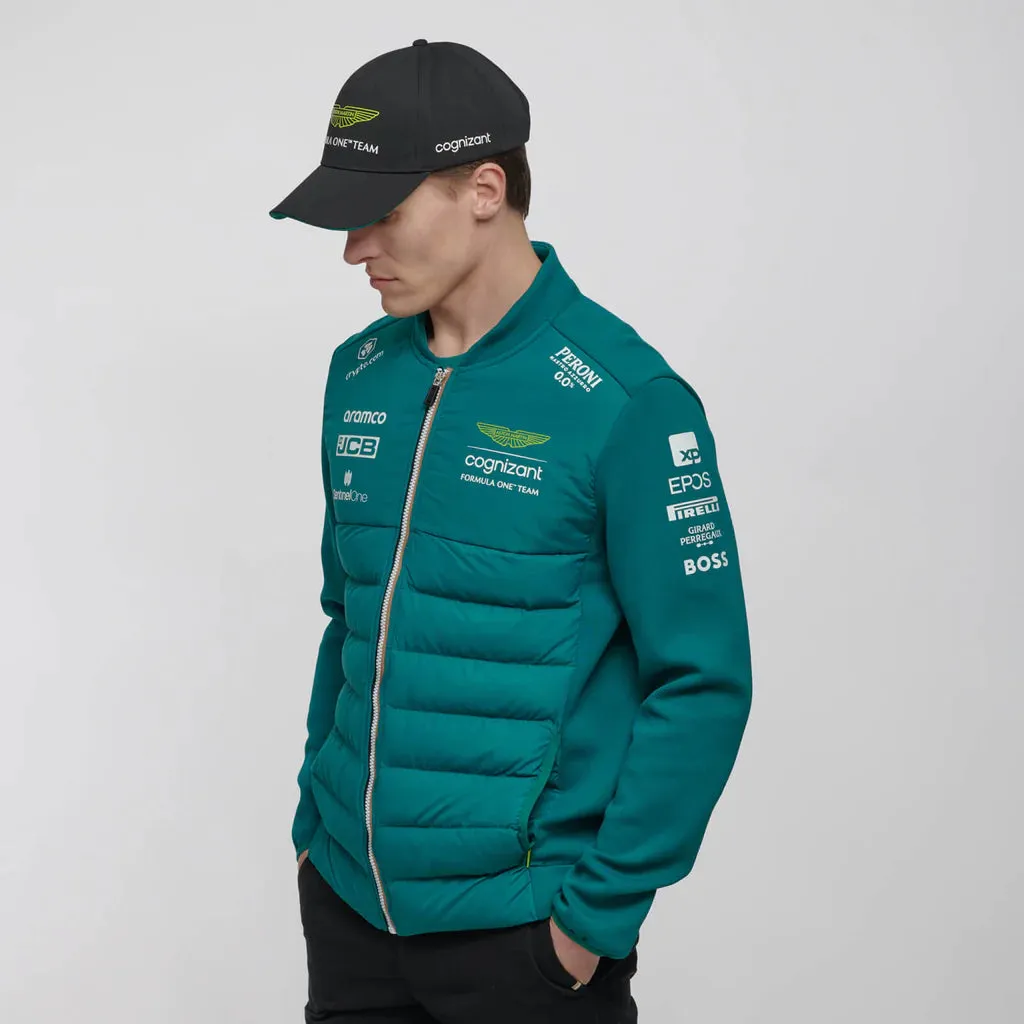 Aston Martin Cognizant F1 2023 Men's Team Hybrid Jacket- Green