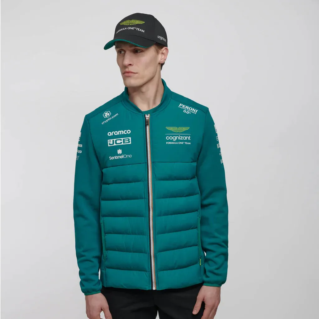 Aston Martin Cognizant F1 2023 Men's Team Hybrid Jacket- Green