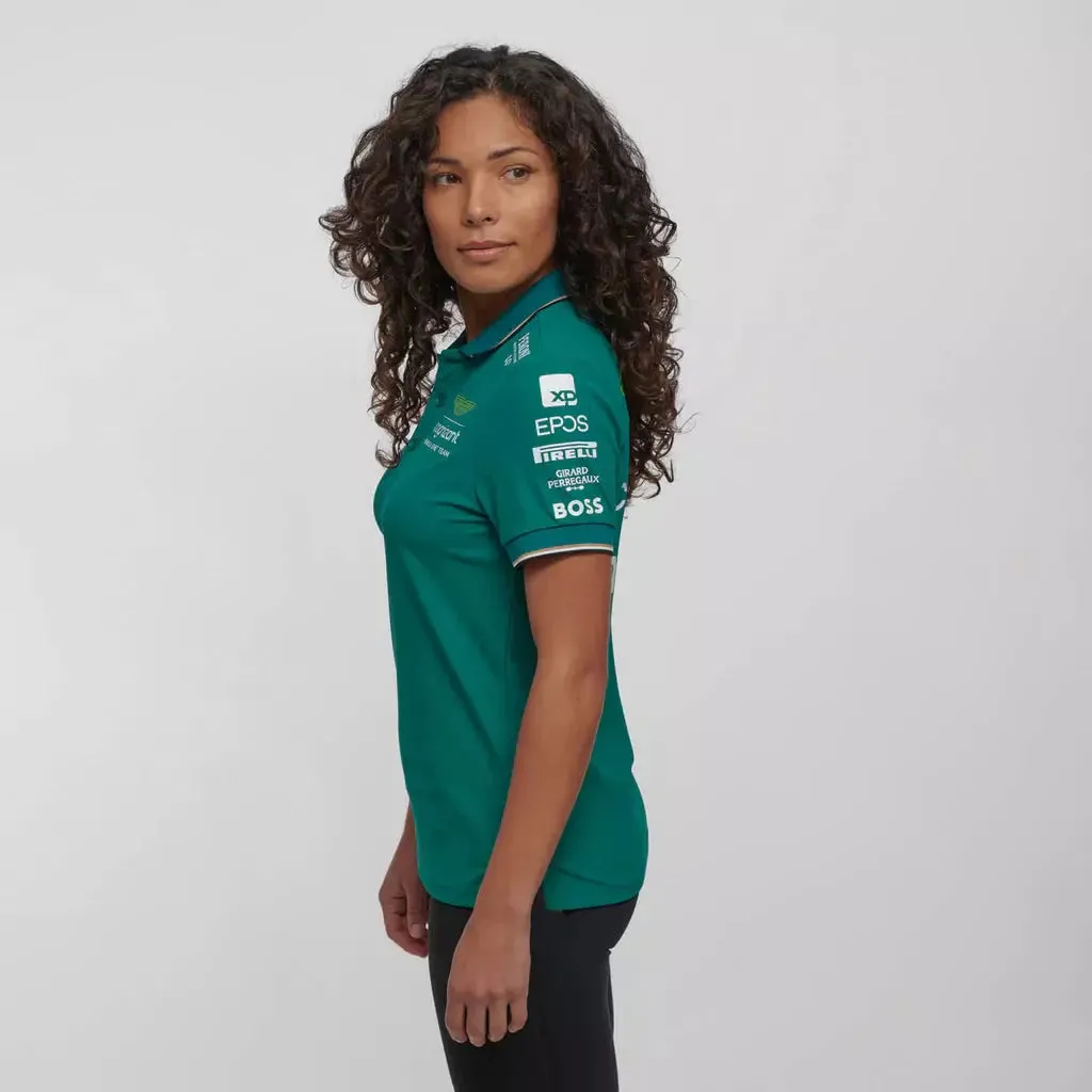 Aston Martin Cognizant F1 2023 Women's Team Polo Shirt- Green