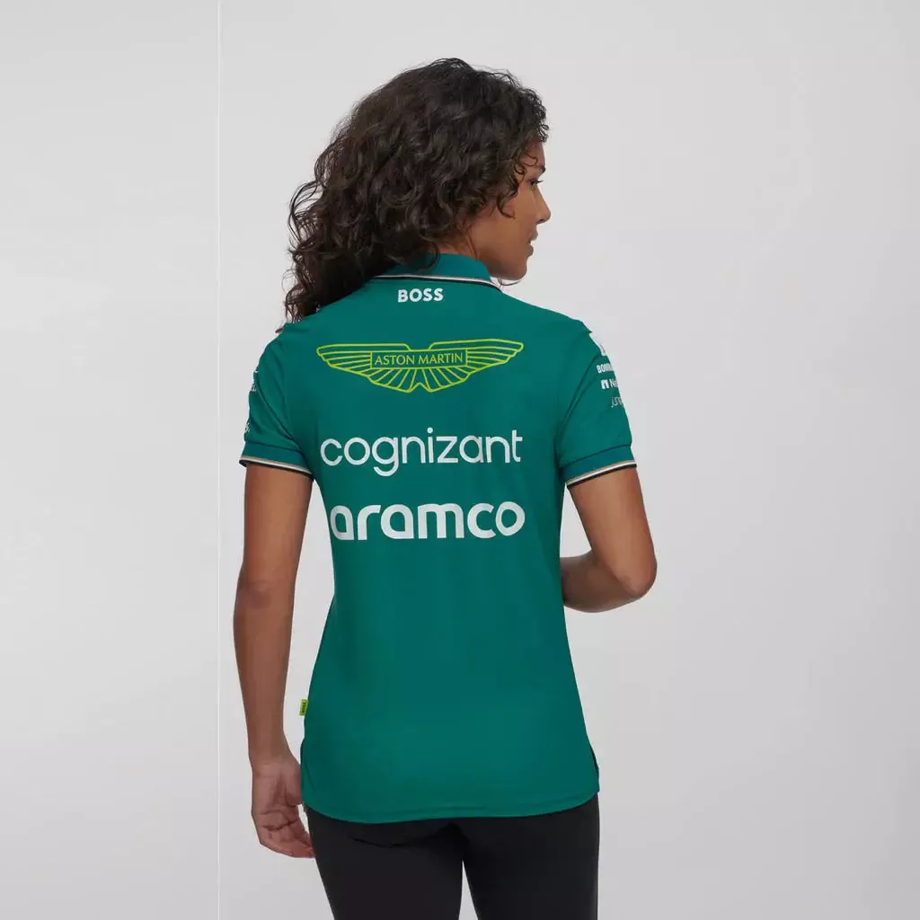 Aston Martin Cognizant F1 2023 Women's Team Polo Shirt- Green