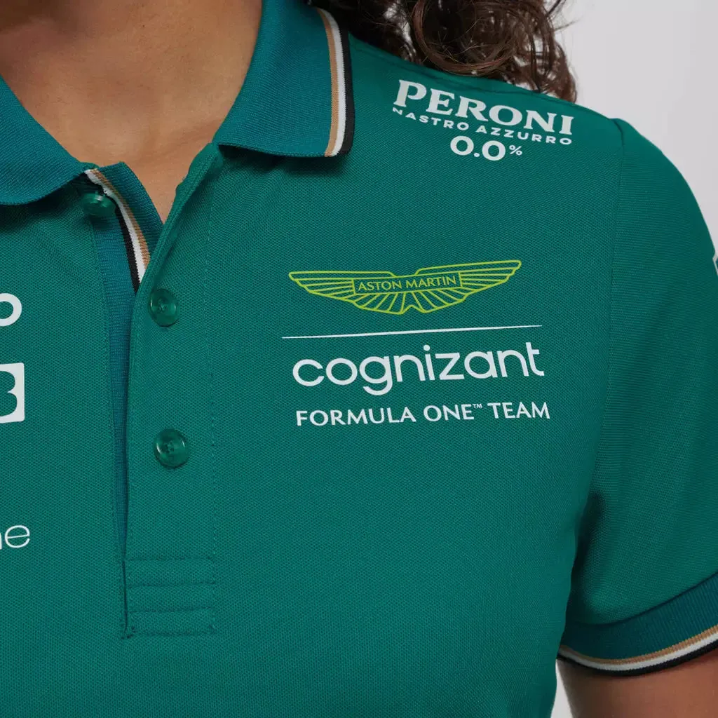 Aston Martin Cognizant F1 2023 Women's Team Polo Shirt- Green