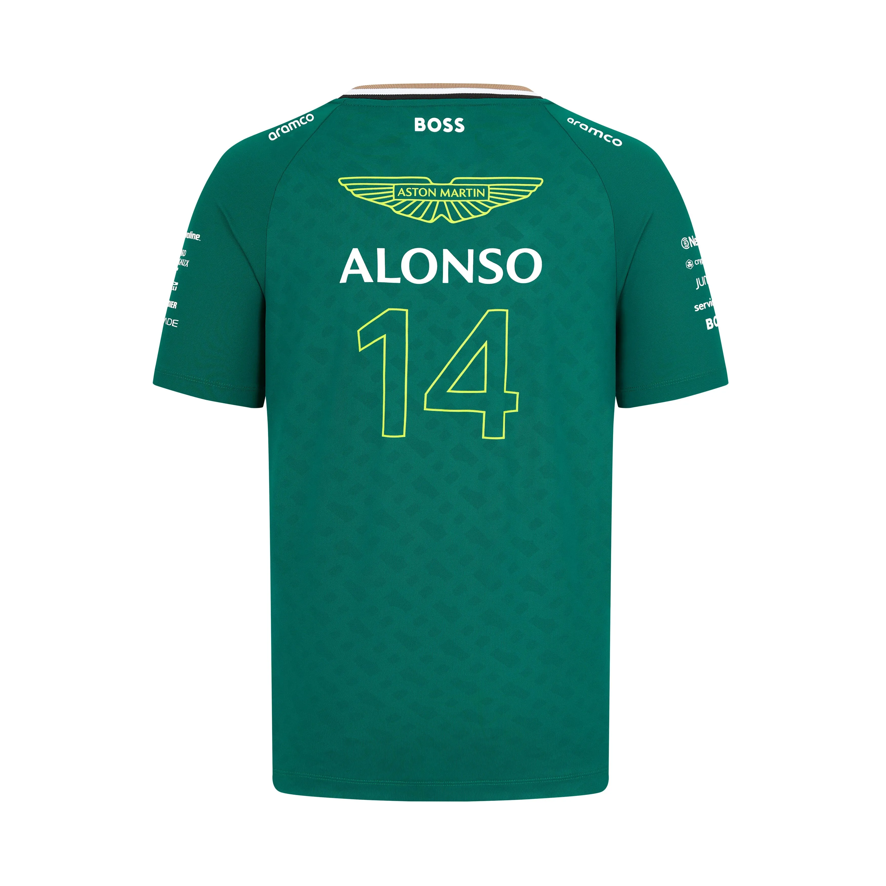 Aston Martin F1 2024 Kids Fernando Alonso Team T-Shirt - Youth Green