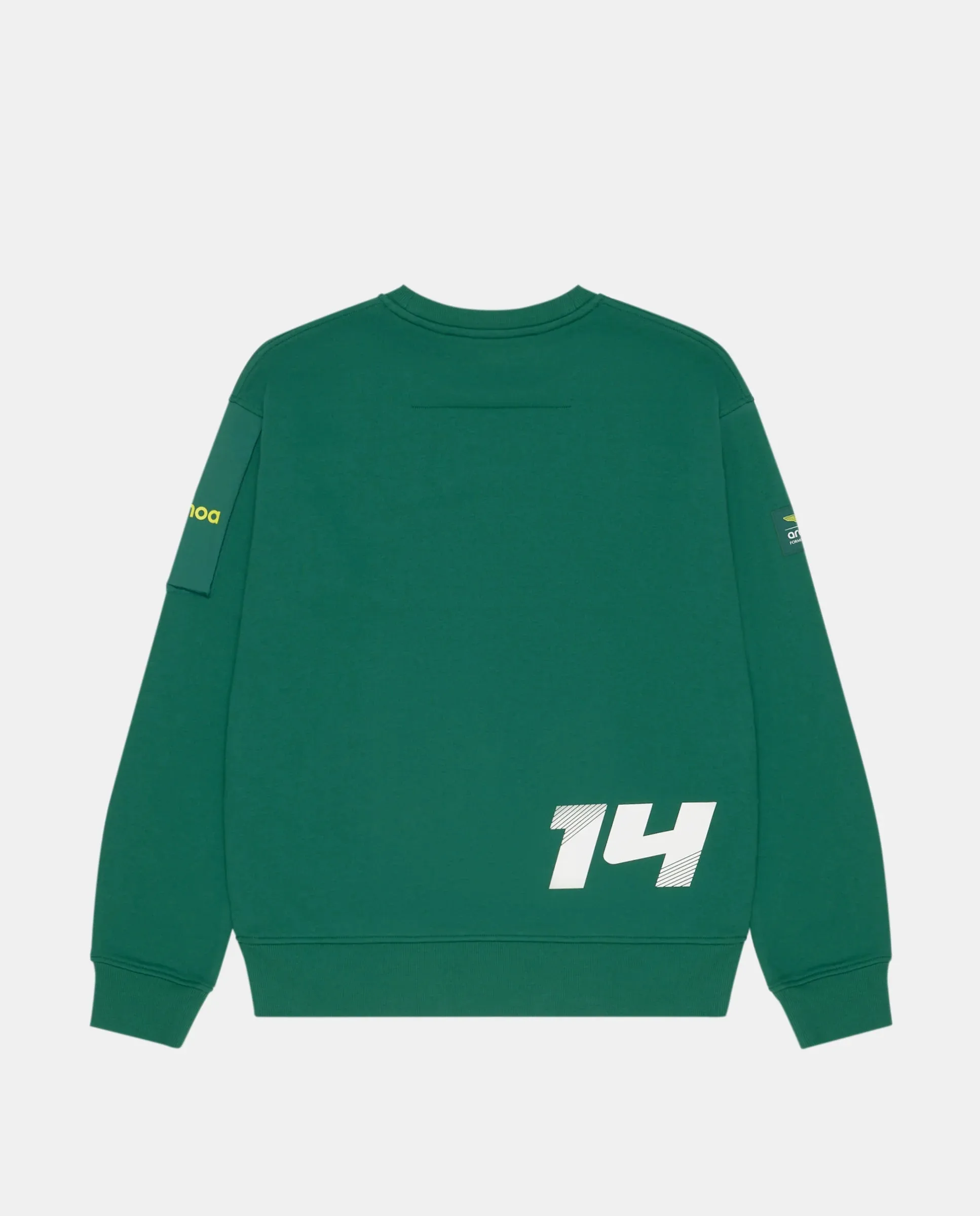 Aston Martin F1 Kimoa Fernando Alonso #14 Embroidery Sweatshirt - Green