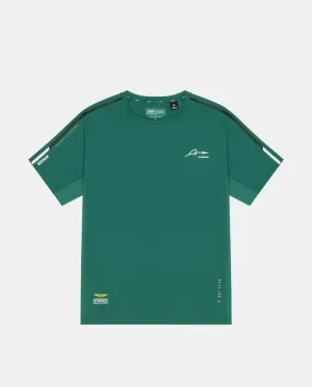 Aston Martin F1 Kimoa Fernando Alonso Active Wear T-Shirt - Black/Green