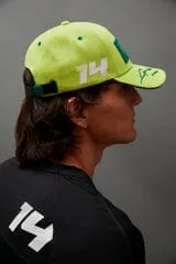 Aston Martin F1 Kimoa Fernando Alonso Patch Hat- Black/Lime