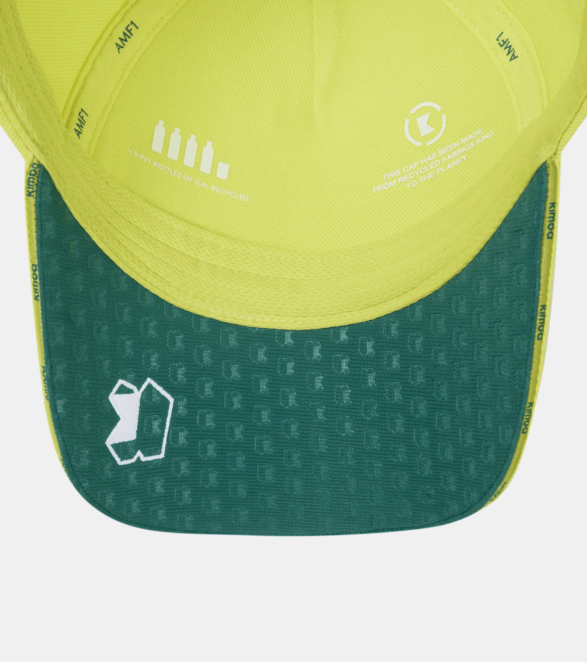 Aston Martin F1 Kimoa Fernando Alonso Patch Hat- Black/Lime