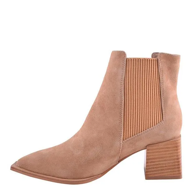 Atticus Boot- Caramel Suede