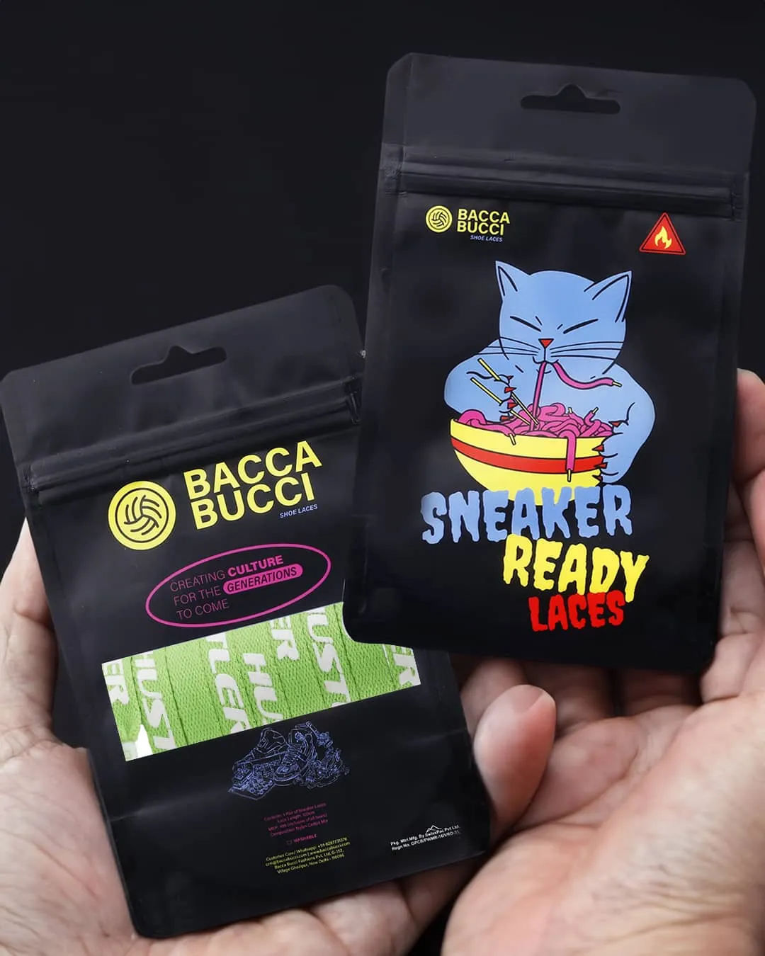 Bacca Bucci "HUSTLER" Sneaker Laces