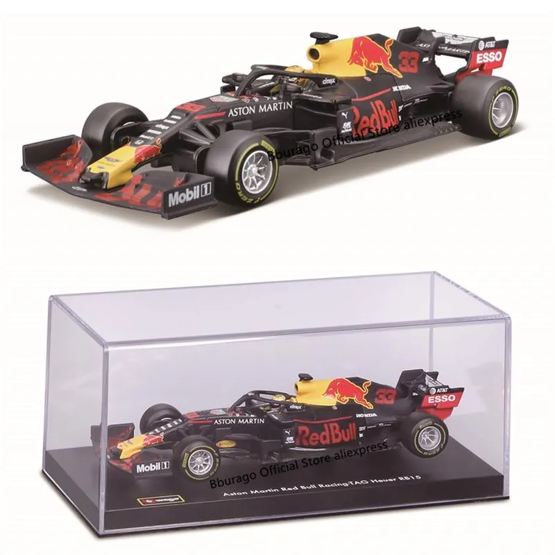 Bburago 1:43 Aston Martin Red Bull Racing RB15 2019 NO33  Alloy Luxury Vehicle Diecast Cars Model Toy Collection Gift