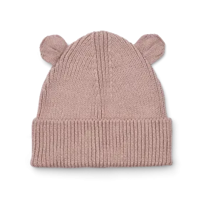 Beanie Hat W/ Ears - Gina - Warm Lavender