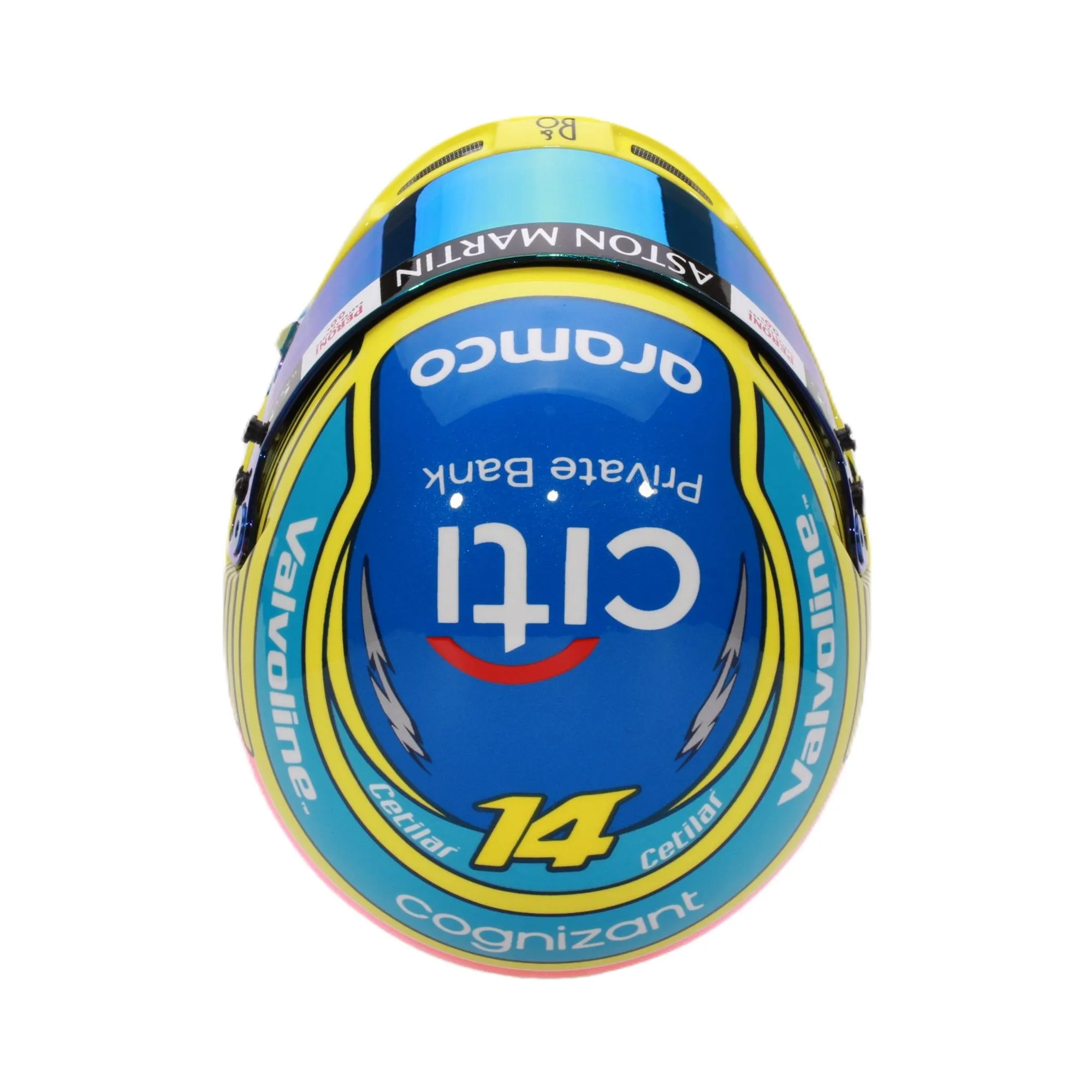 Bell 1:2 Scale F1 Mini Helmet Fernando Alonso 2024 Aston Martin