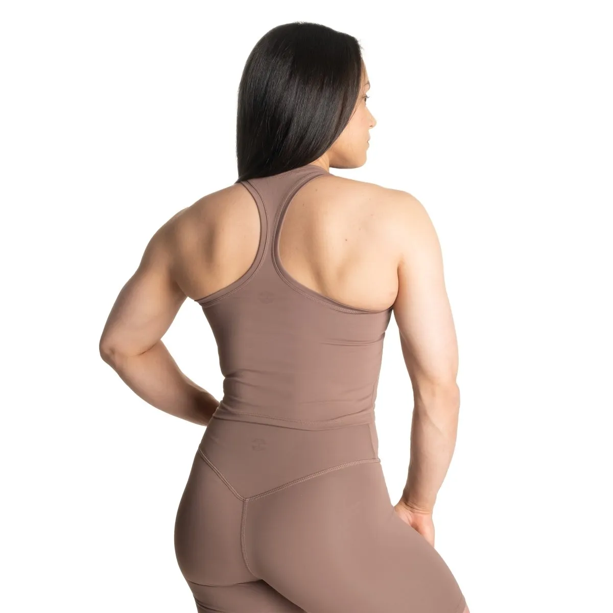 Better Bodies Core Crop T-Back - Warm Sand