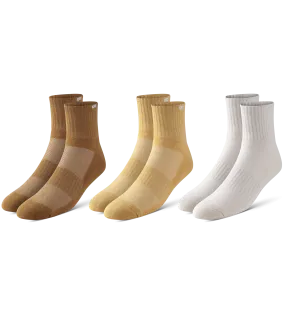 BOWO CUSHION ANKLE 3 PACK - NEUTRALS