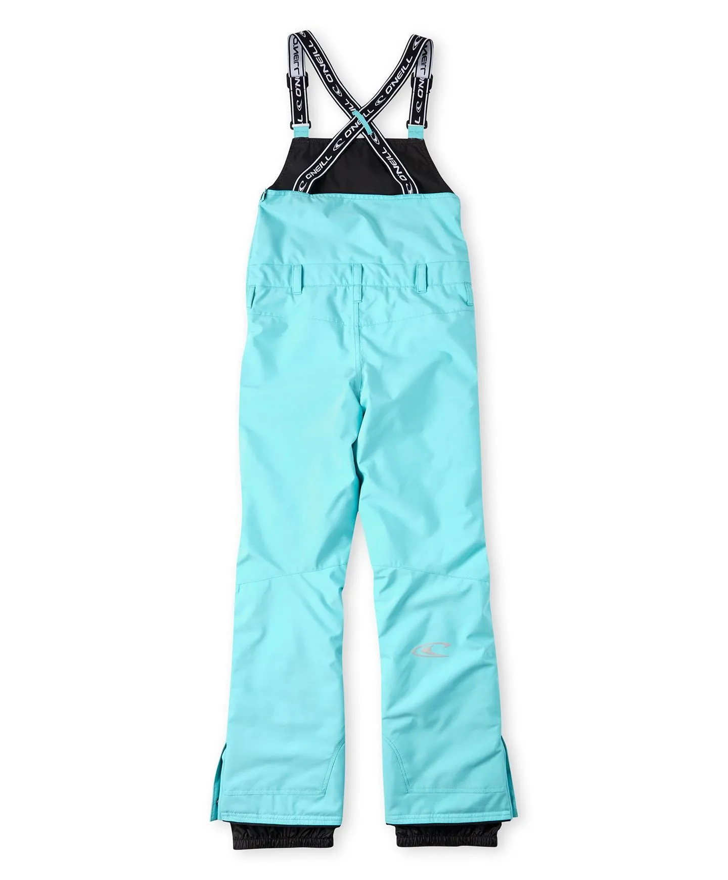 Boy's Bib Snow Pants - Aqua Sea