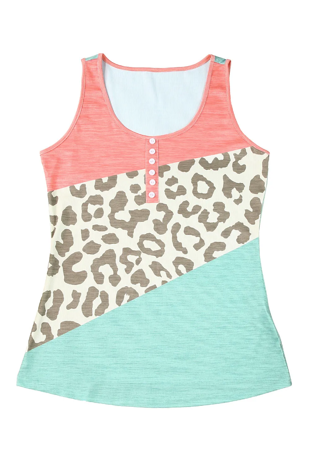 Button Casual Tank Top