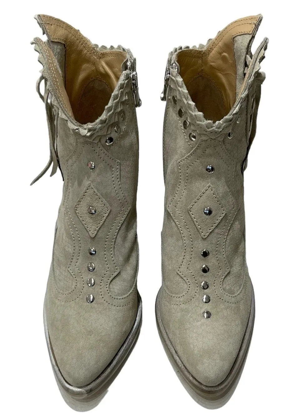 Camelia Ankle Boots in Slyther Beige