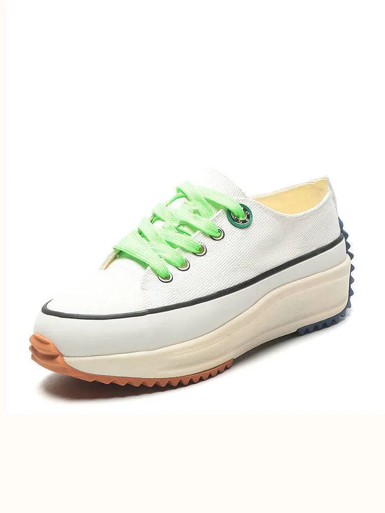 Casual Lace-Up Canvas Sneaker