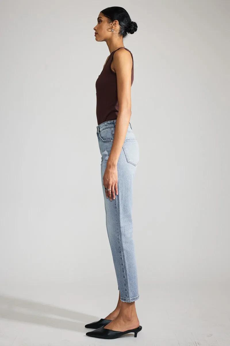 Chantel Premier High Rise Ankle Straight Leg Jeans