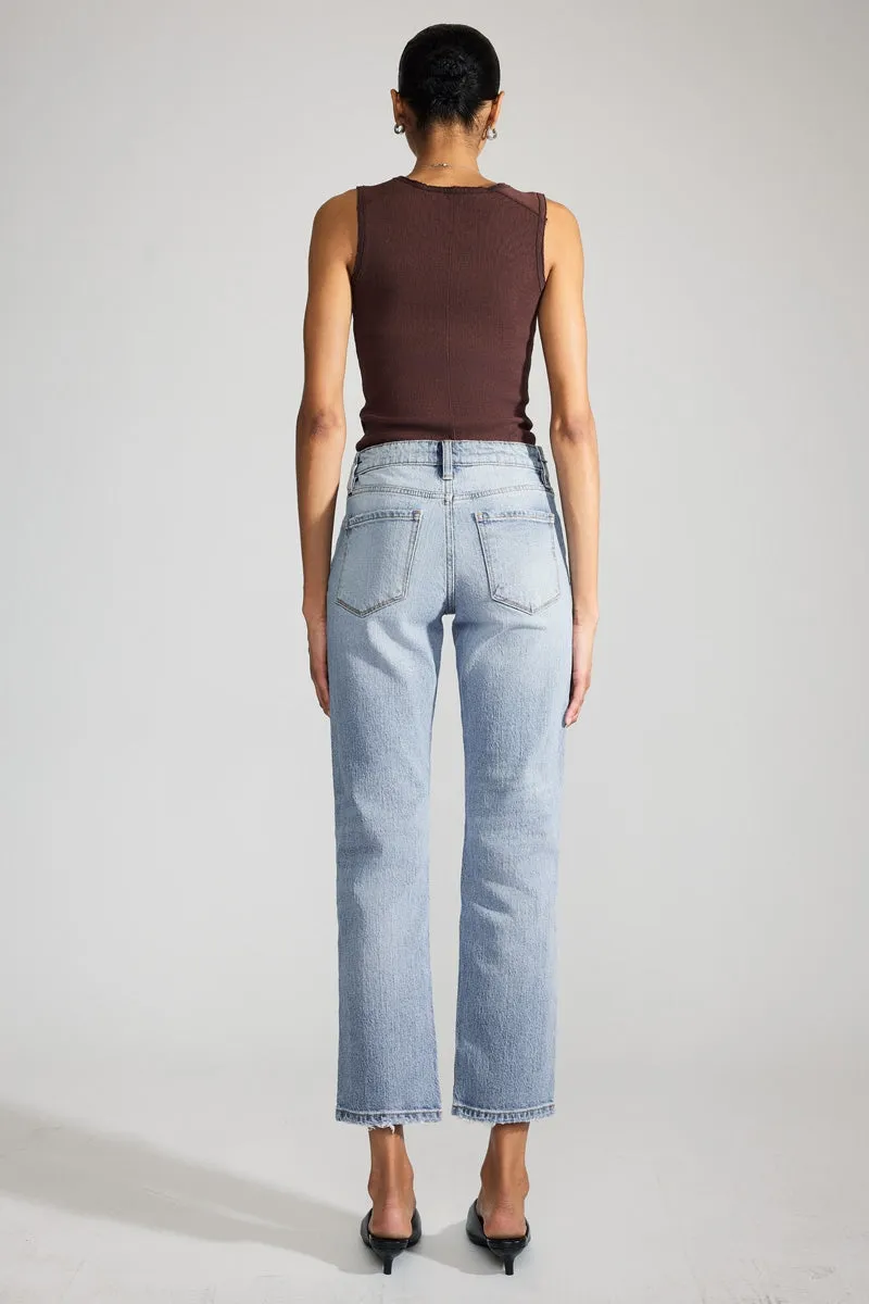 Chantel Premier High Rise Ankle Straight Leg Jeans