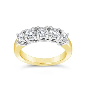 Clara by Martin Binder 5 Stone Diamond Anniversary Ring (1.17 ct. tw.)