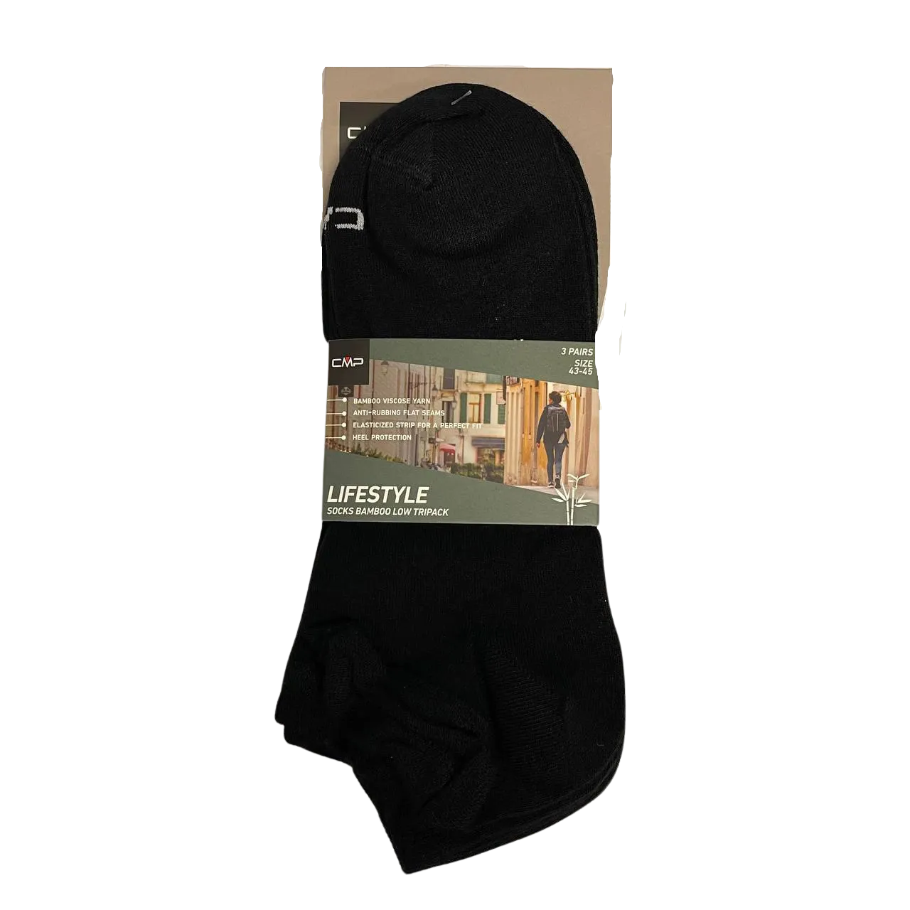 CMP Bamboo Invisible Sock Tripack - Calze