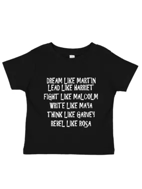 Dream Like Martin Kids Black History Shirt