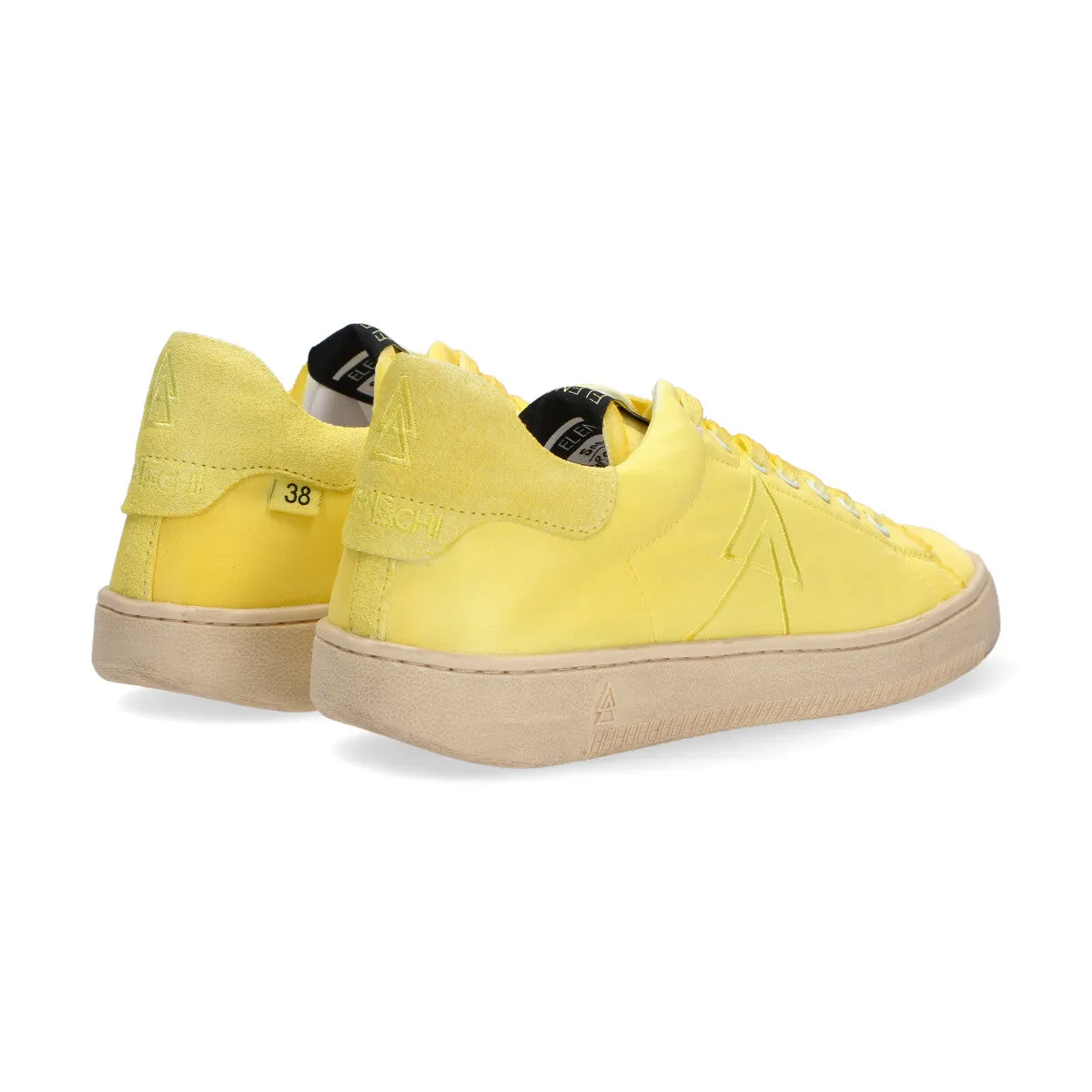 Elena Iachi sneaker Smash nylon camoscio giallo