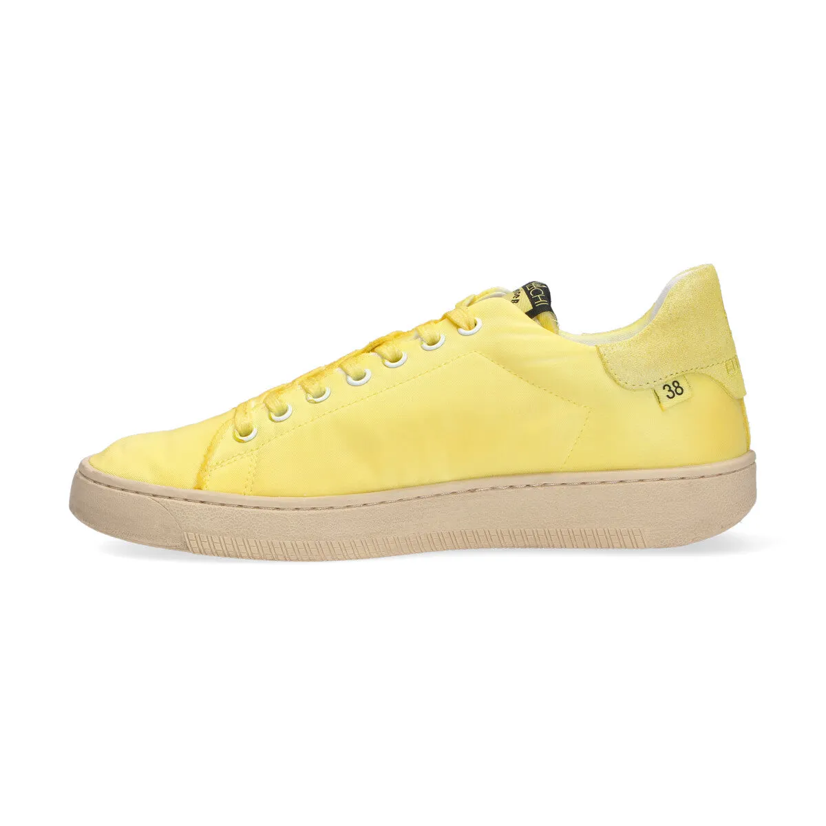 Elena Iachi sneaker Smash nylon camoscio giallo