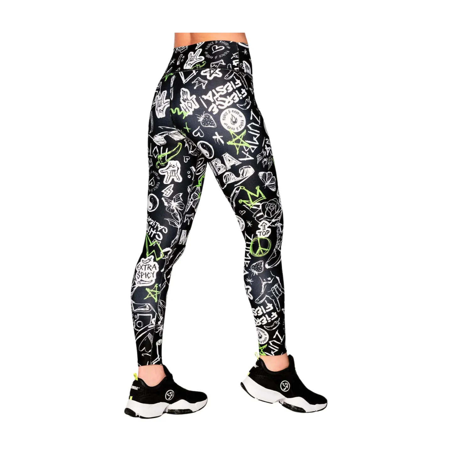 Fierce and Fired up High Waisted Ankle Leggings