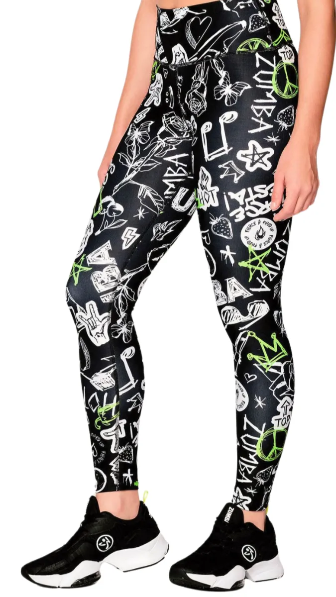 Fierce and Fired up High Waisted Ankle Leggings