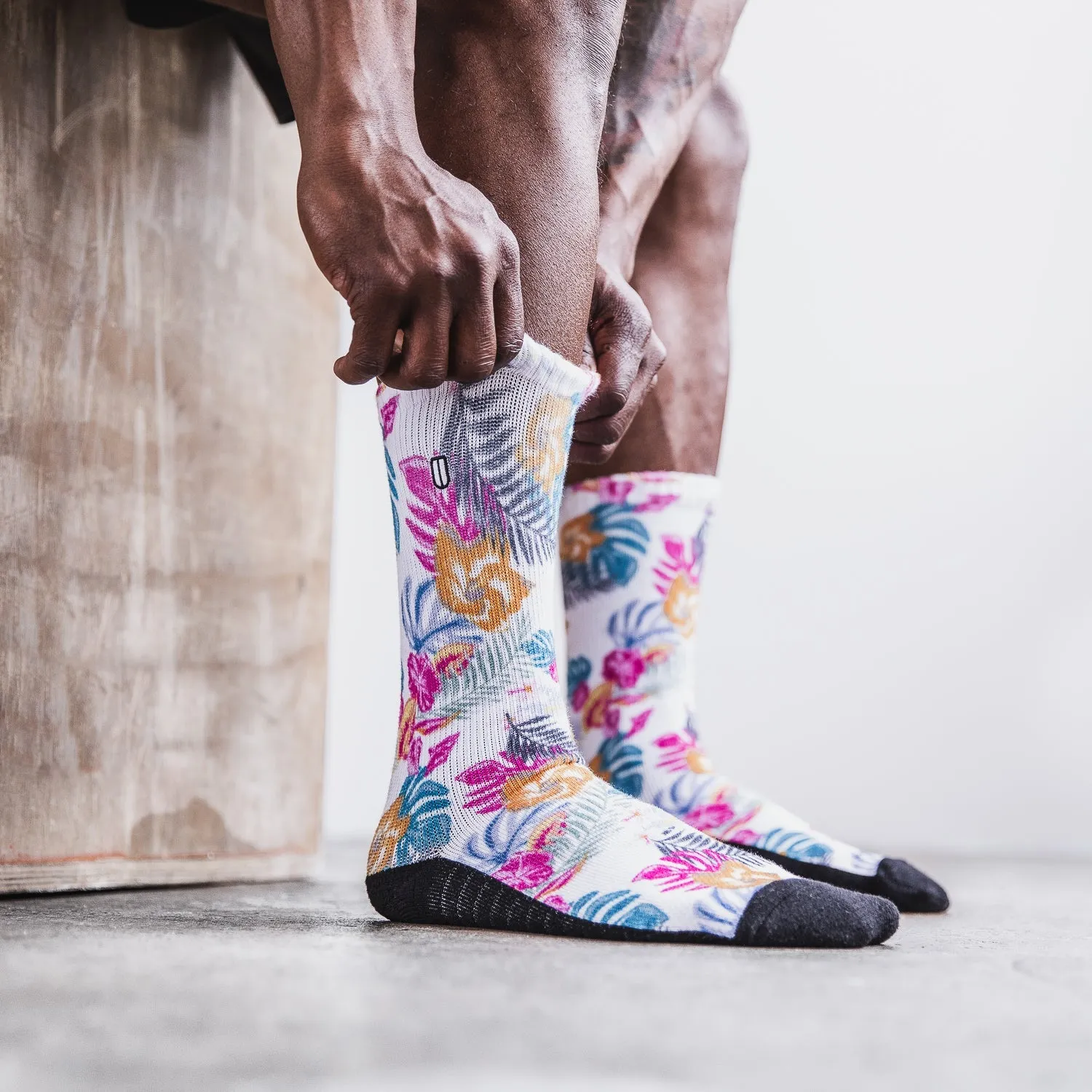 Floral Crew Sock