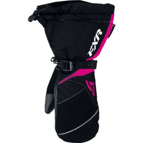 FXR Fusion Womens Snow Mitt Black/Fuchsia