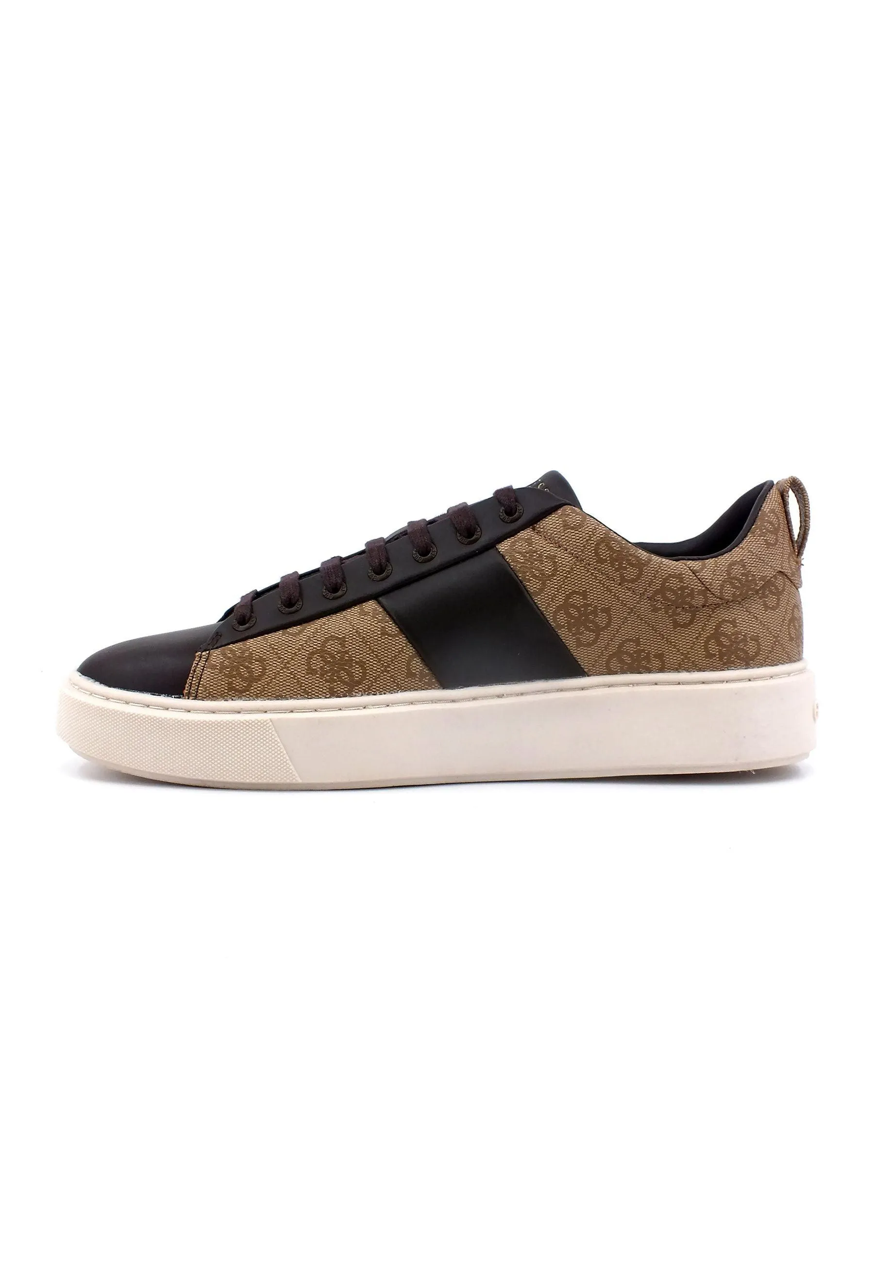 GUESS Sneaker Loghi Uomo Beige Brown FM5NVIFAB12