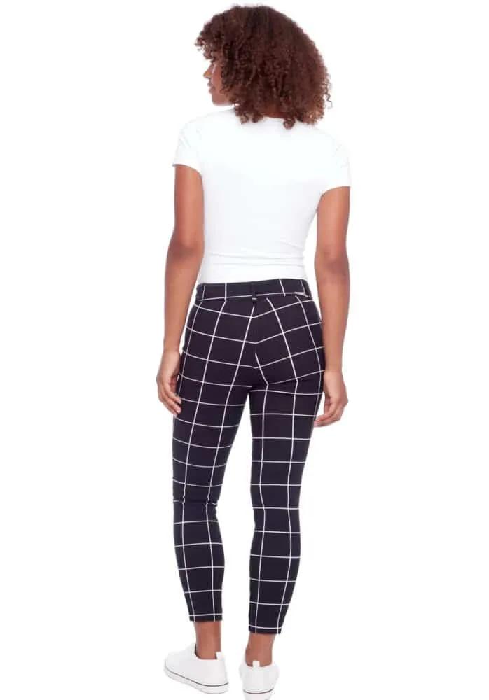 GWYNETH TEACUP ANKLE PANT (BLACK/WHITE) - TYLER MADISON